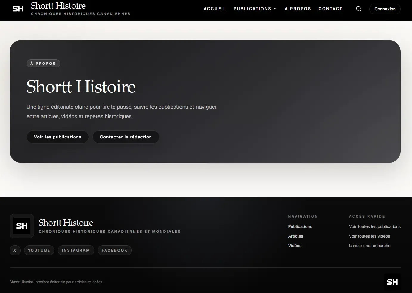 Shortt Histoire